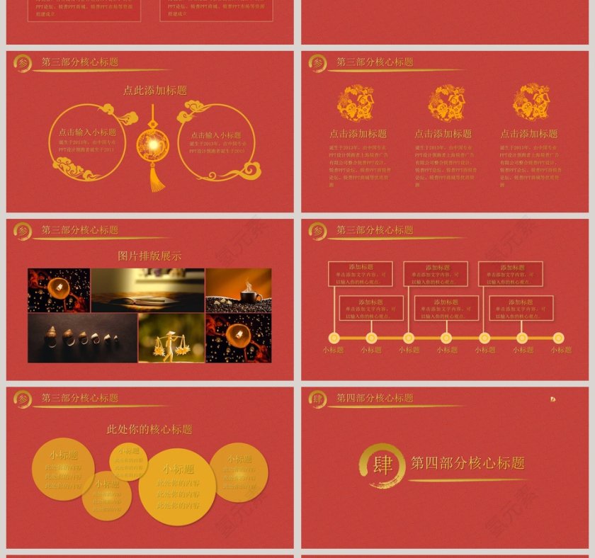 起航2019年终汇报PPT模板第4张
