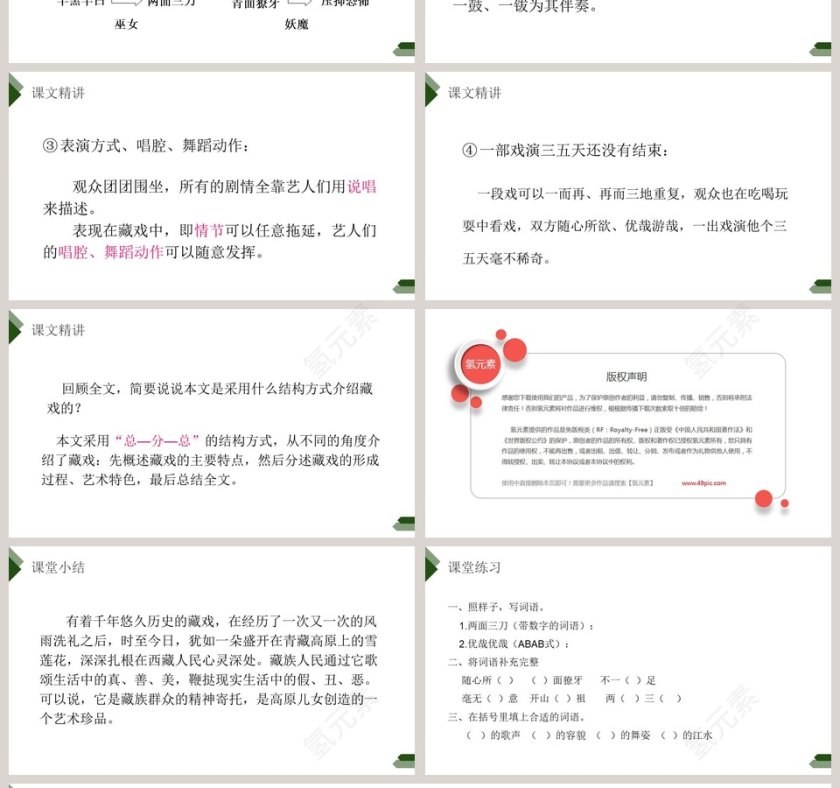 部编版六年级语文下册藏戏语文课件PPT第4张