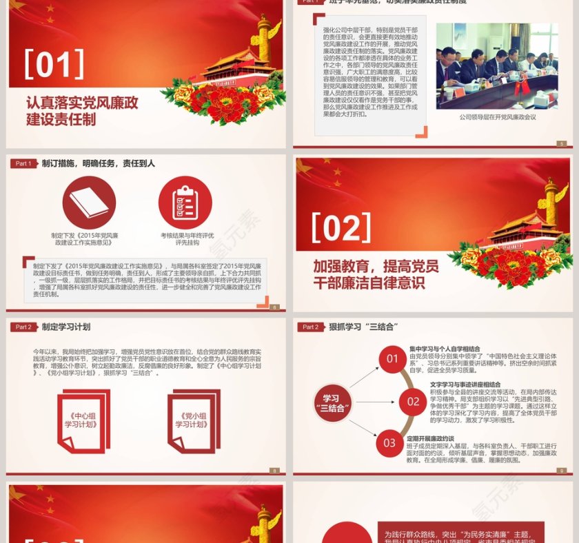 单位党风廉政建设报告(自查)调查报告廉政廉洁ppt第2张