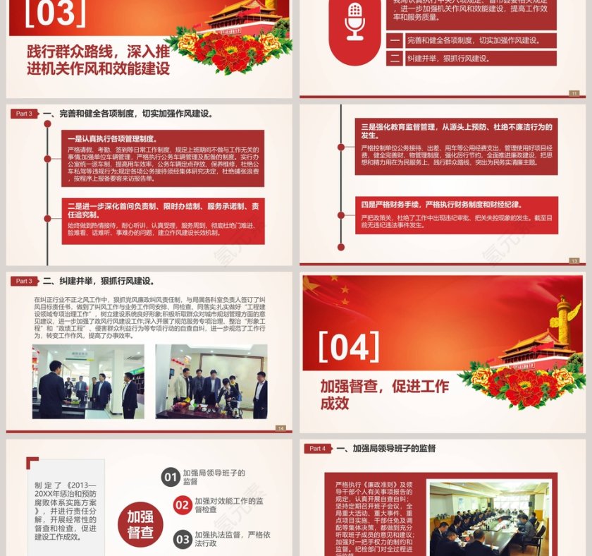 单位党风廉政建设报告(自查)调查报告廉政廉洁ppt第3张