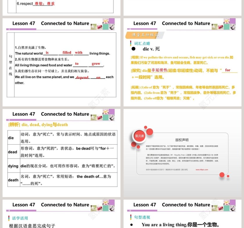Connected to Nature-Unit 8教学ppt课件第2张