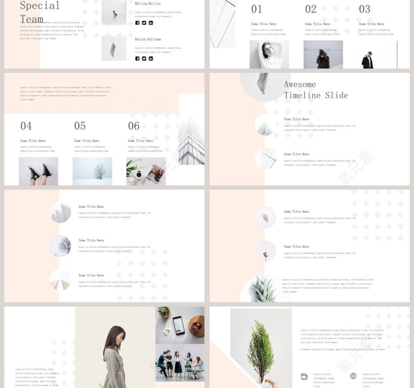 素雅小清新学术教育说课PPT模板第3张