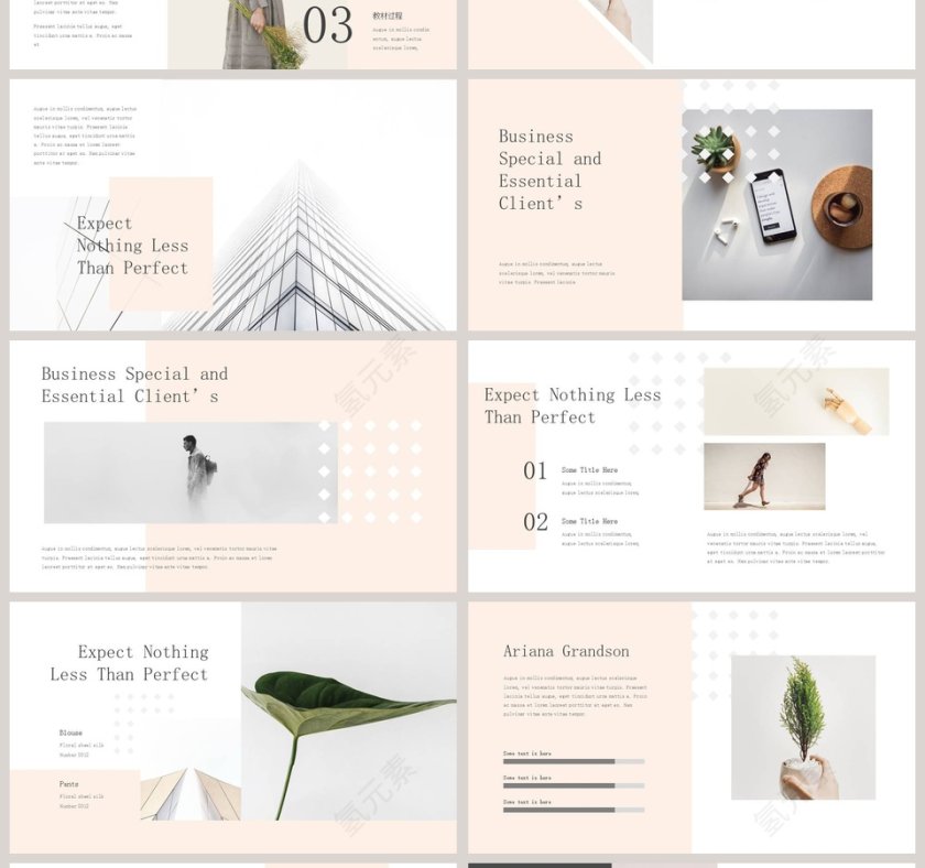 素雅小清新学术教育说课PPT模板第4张