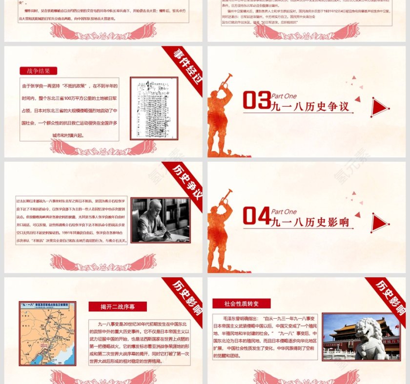 勿忘九一八振兴我中华党课PPT党课党史课件第4张