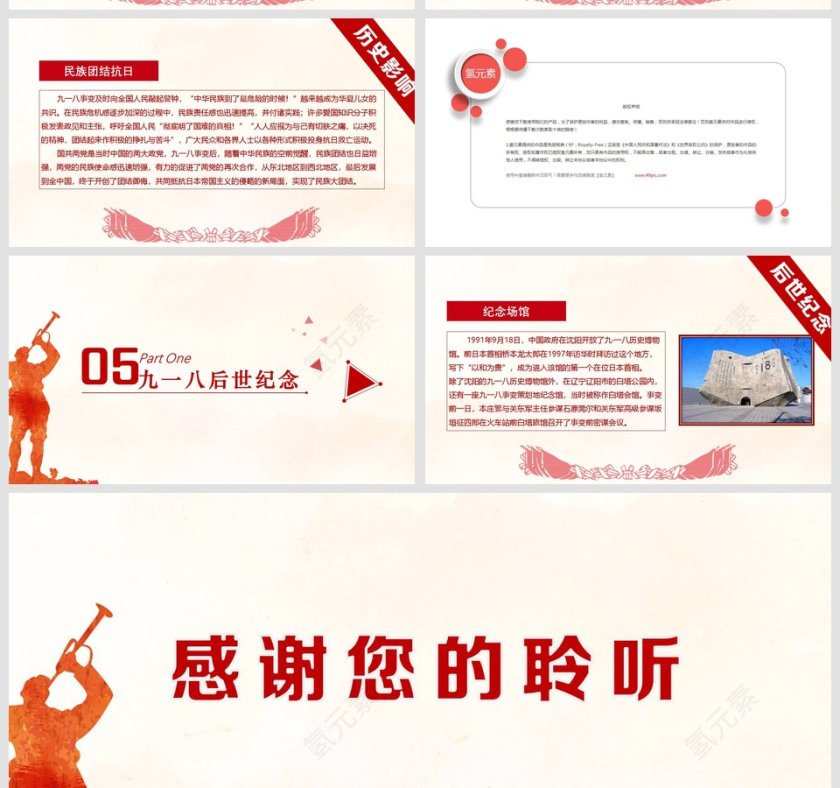 勿忘九一八振兴我中华党课PPT党课党史课件第5张