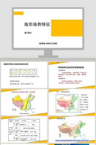 地形地势特征-第教学ppt课件