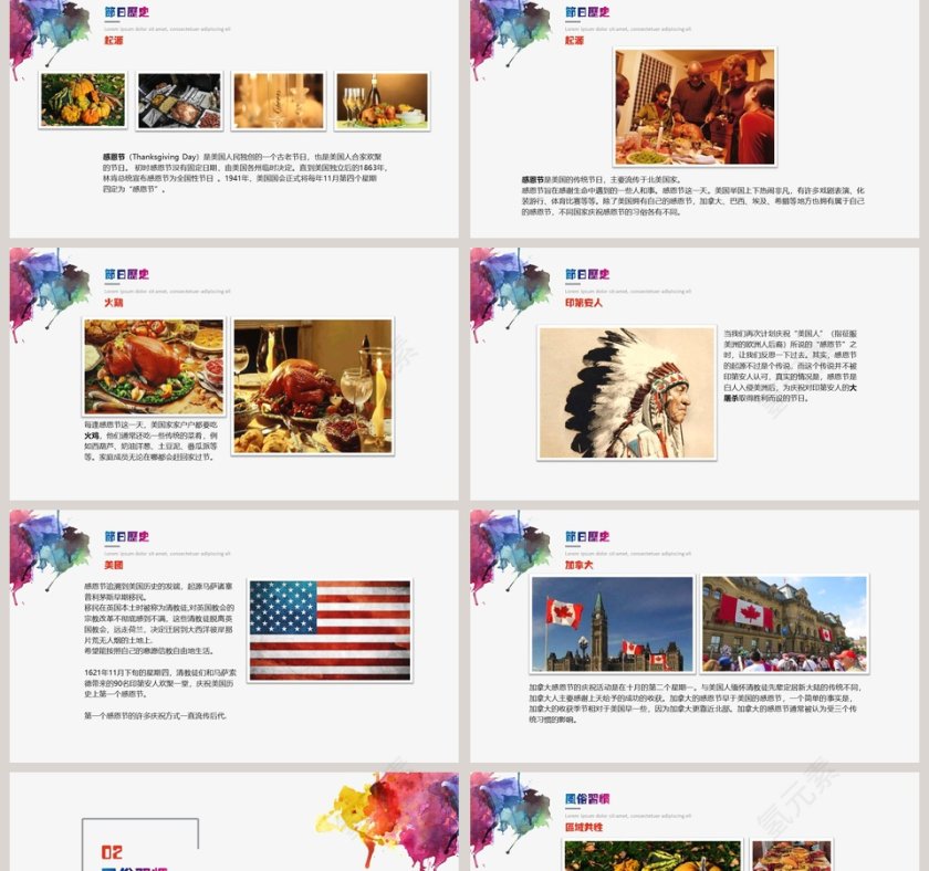 感恩节主题班会PPT第2张