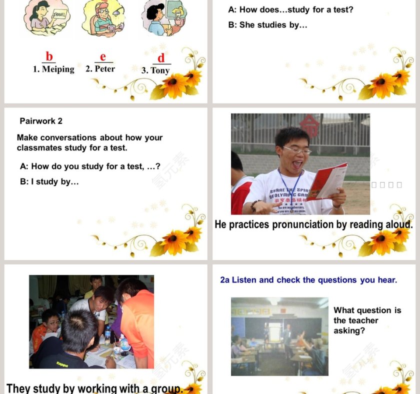 Unit 1 How can we become good learners Section A 1a 2b PPT模板第3张