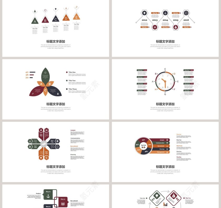 深色业绩分析可视化图表集第2张