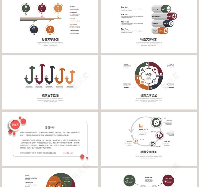 深色业绩分析可视化图表集第5张