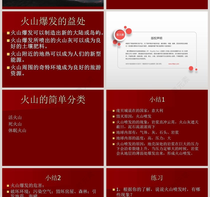 庞贝城的毁灭-鄂教版六年级科学上册课件教学ppt课件第6张