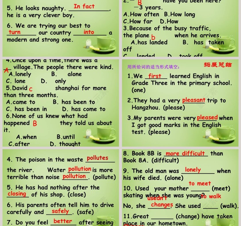 Reading 2-Past and Present教学ppt课件第5张
