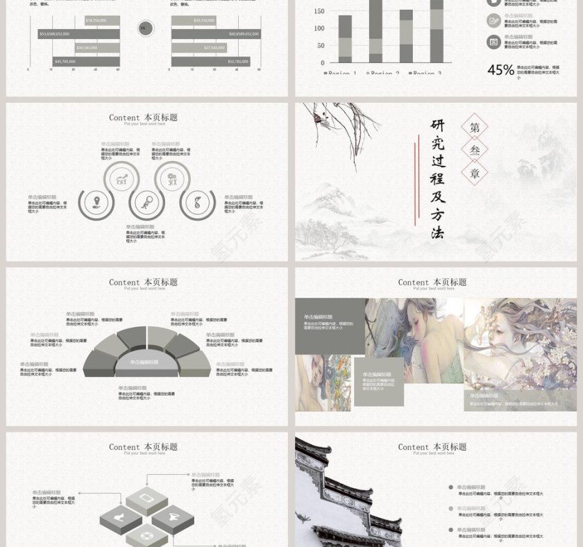 商务工作计划总结PPT模板第3张