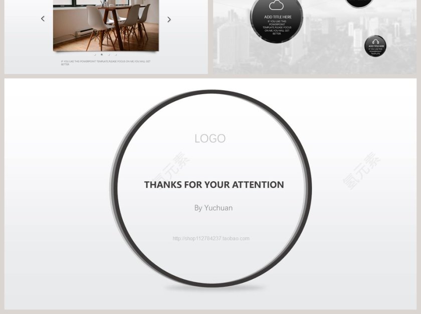 欧美极简PPT创意欧美杂志风创业书PPT模板 第6张