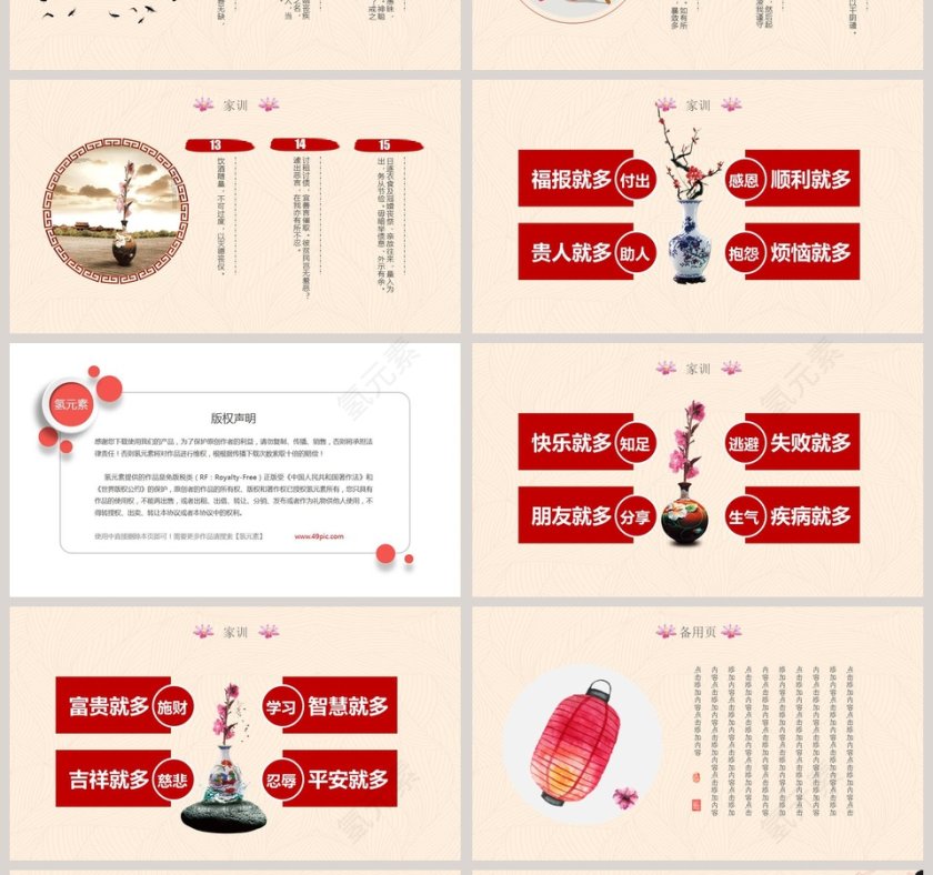 传承家风家训弘扬传统美德家风家规家训PPT第4张