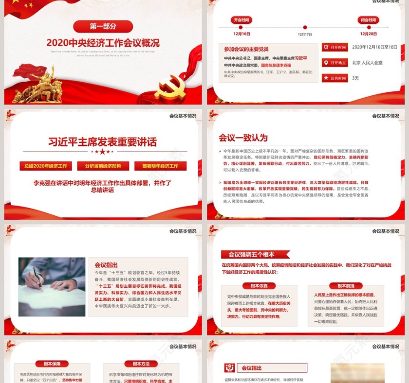 学习解读2021年中央经济工作会议精神PPT模板第2张