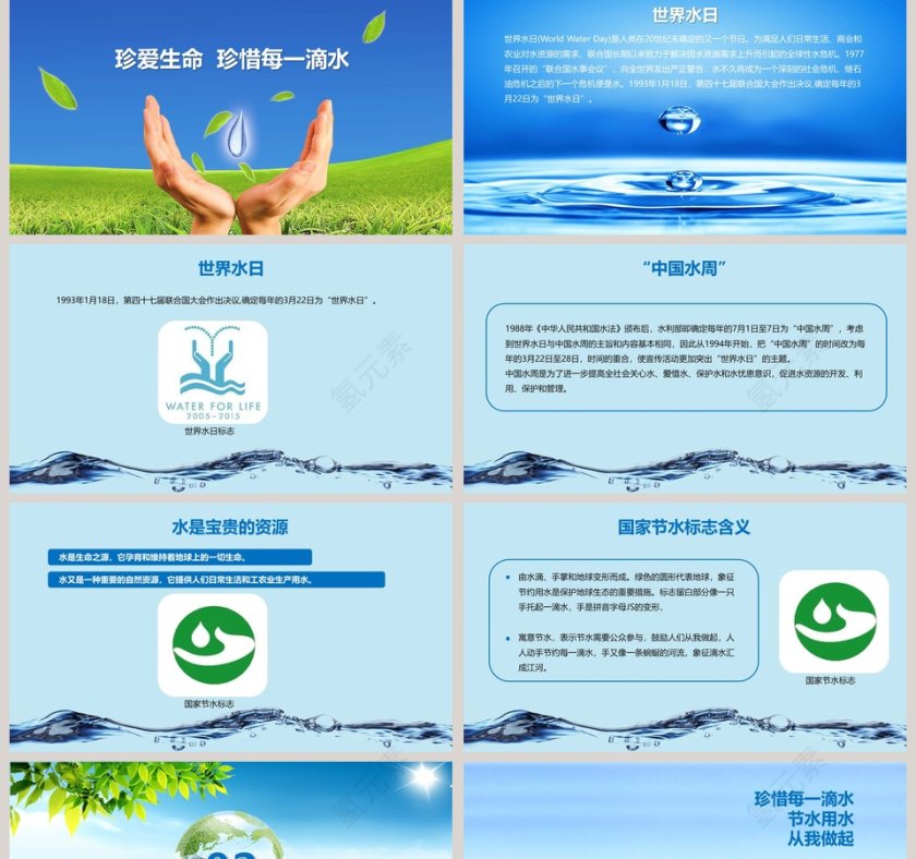 世界节水日ppt第2张