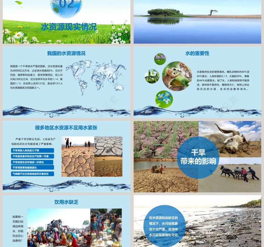 世界节水日ppt第3张