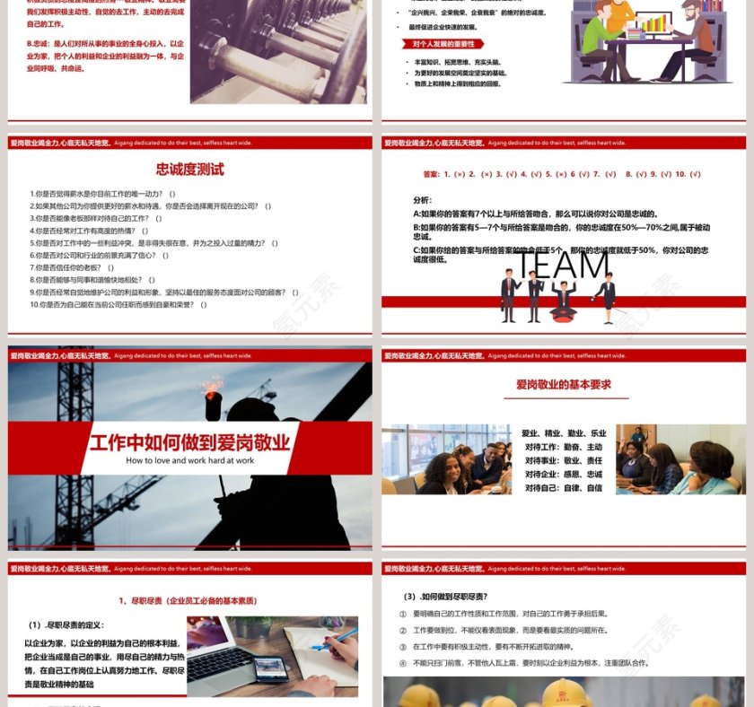 企业员工基本素质培训之爱岗敬业 PPT第3张