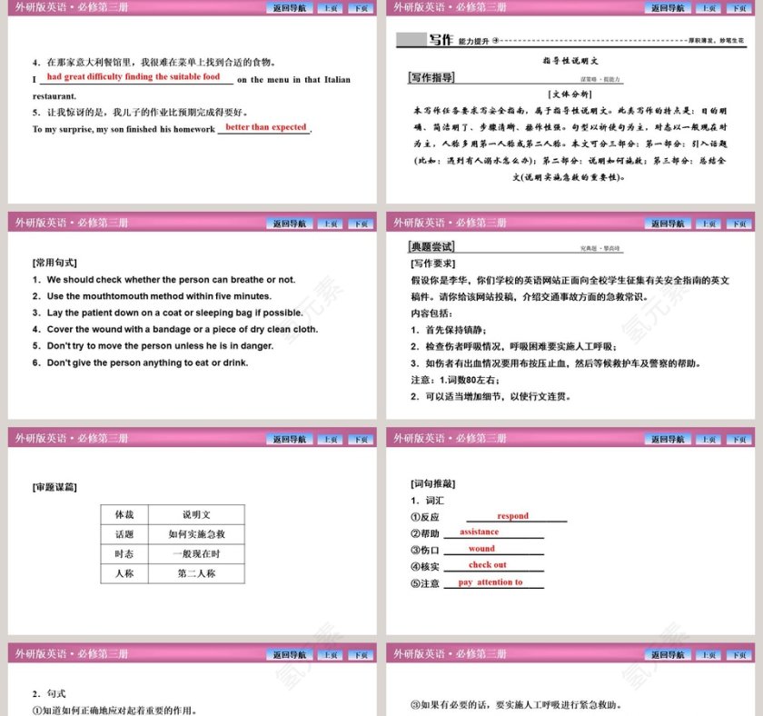 Section   Using language  Writing教学ppt课件第5张