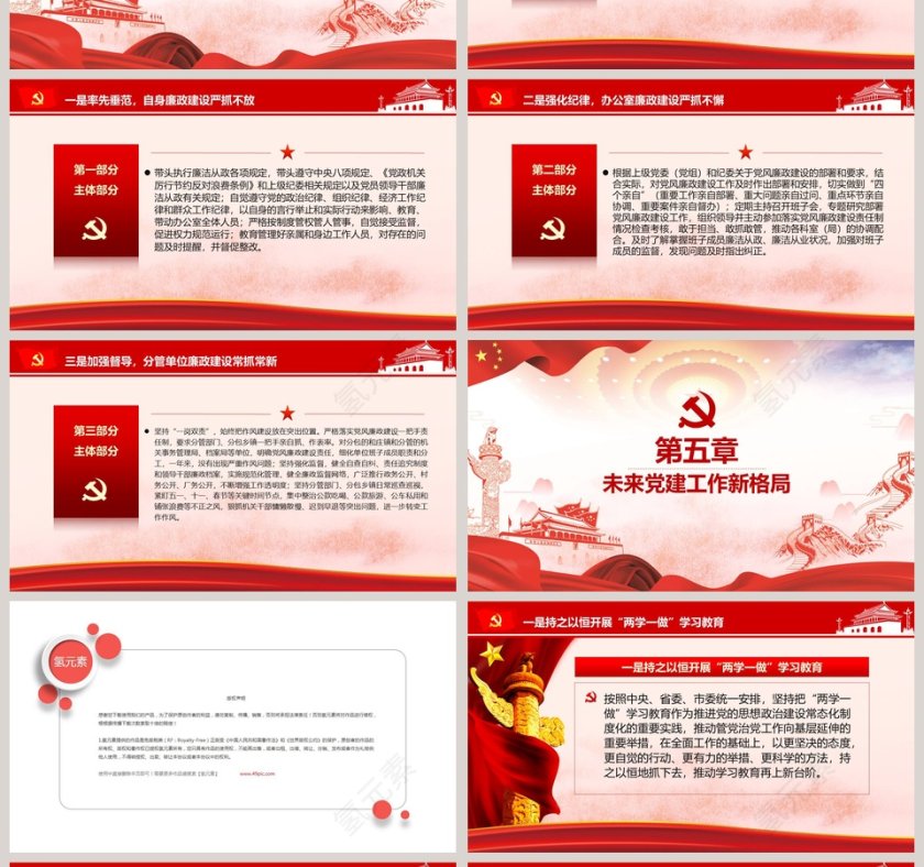 基层党支部书记党建工作PPT党政工作汇报PPT 第4张