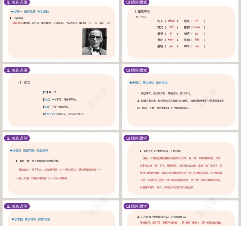 课文解析七年级语文上册走一步再走一步语文课件PPT第2张