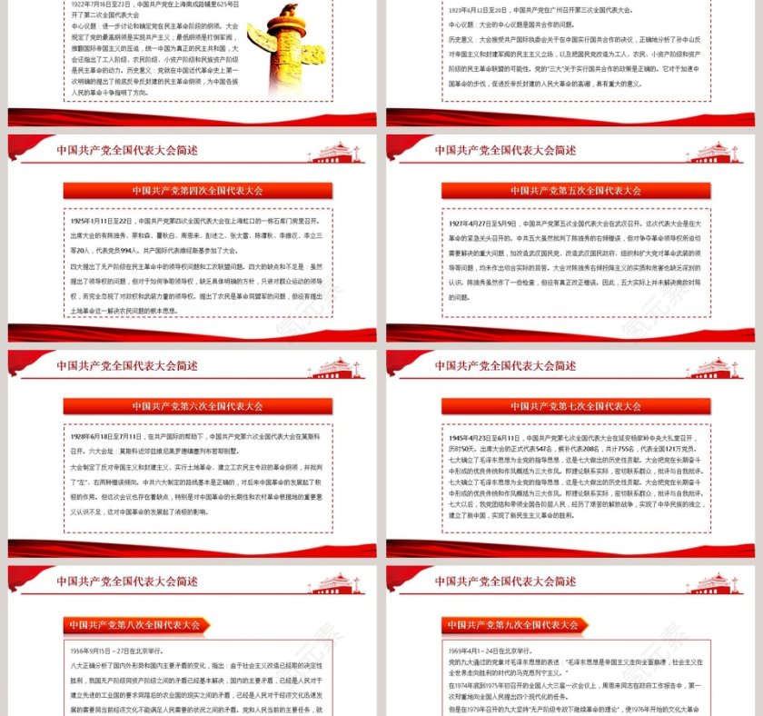 学党史感党恩跟党走庆祝中国共产党建党100周年党员学习PPT模板第3张