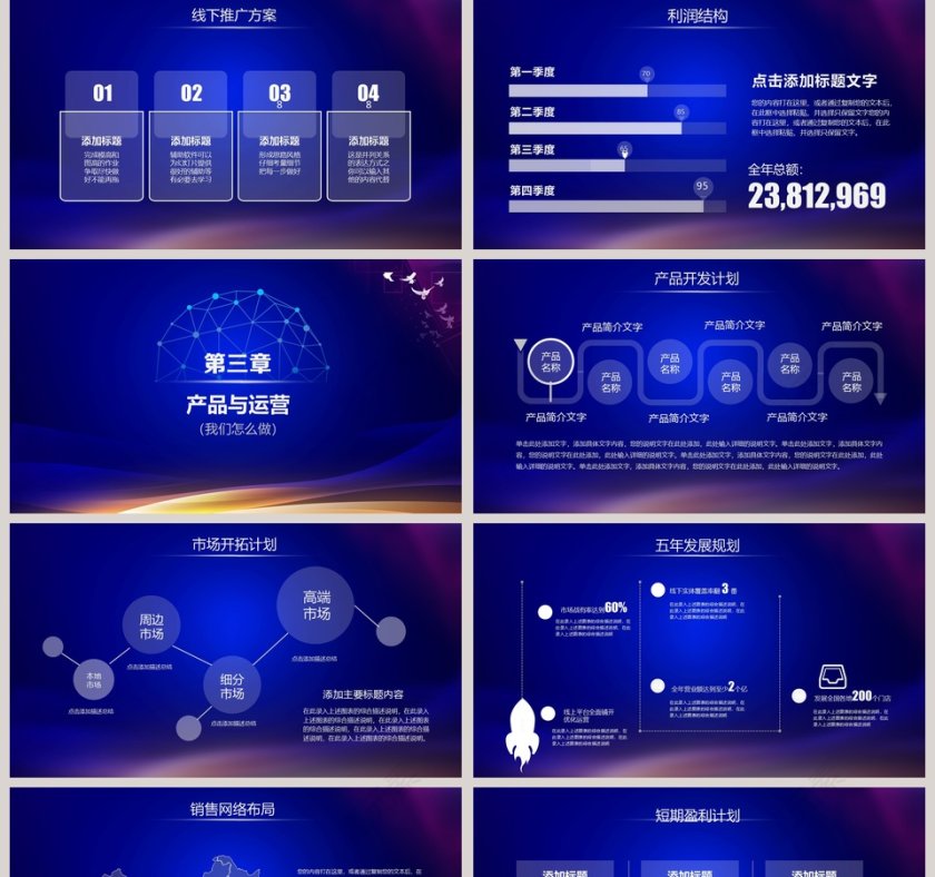 互联网科技创业融资计划书PPT模板第5张