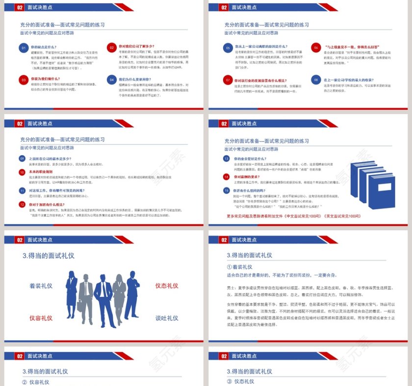 2019应聘面试技巧培训PPT模板第5张