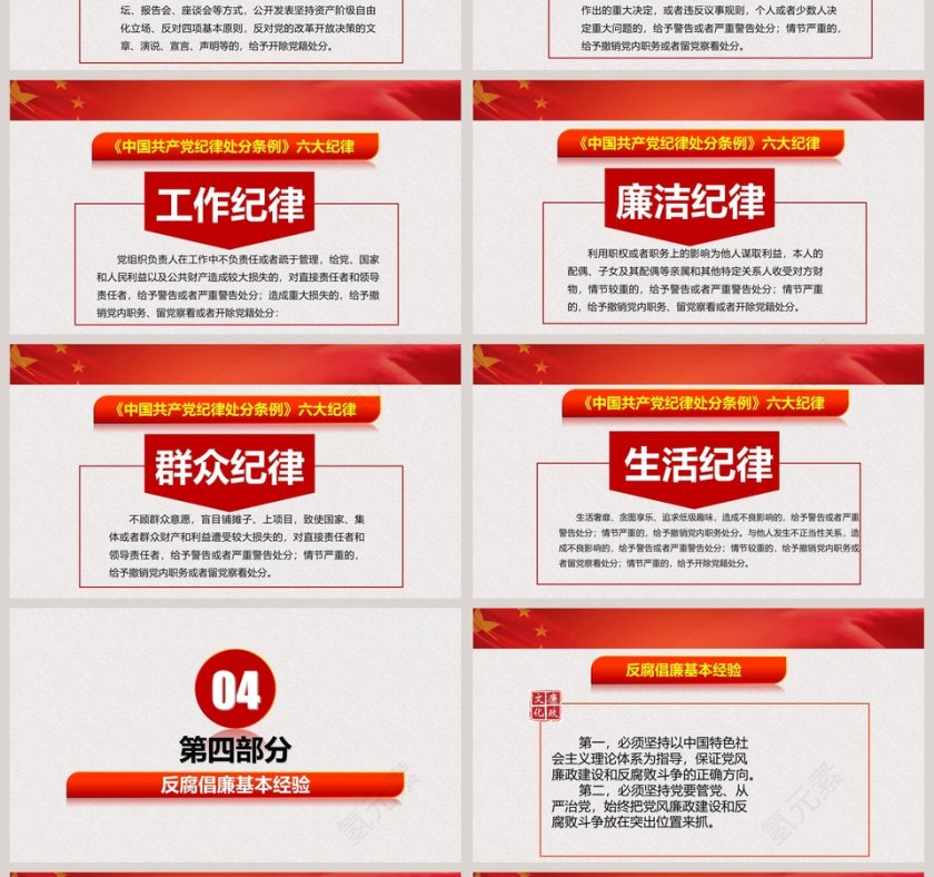 贯彻落实党的作风建设纠正四风PPT模板廉政廉洁ppt第4张