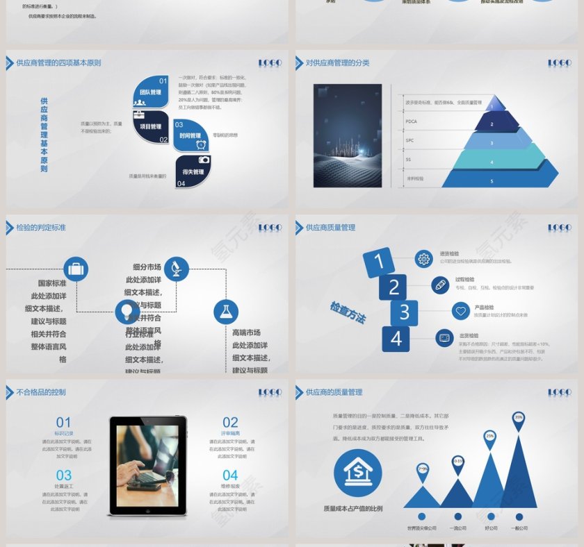 简约大气全面质量管理培训PPT模板第4张