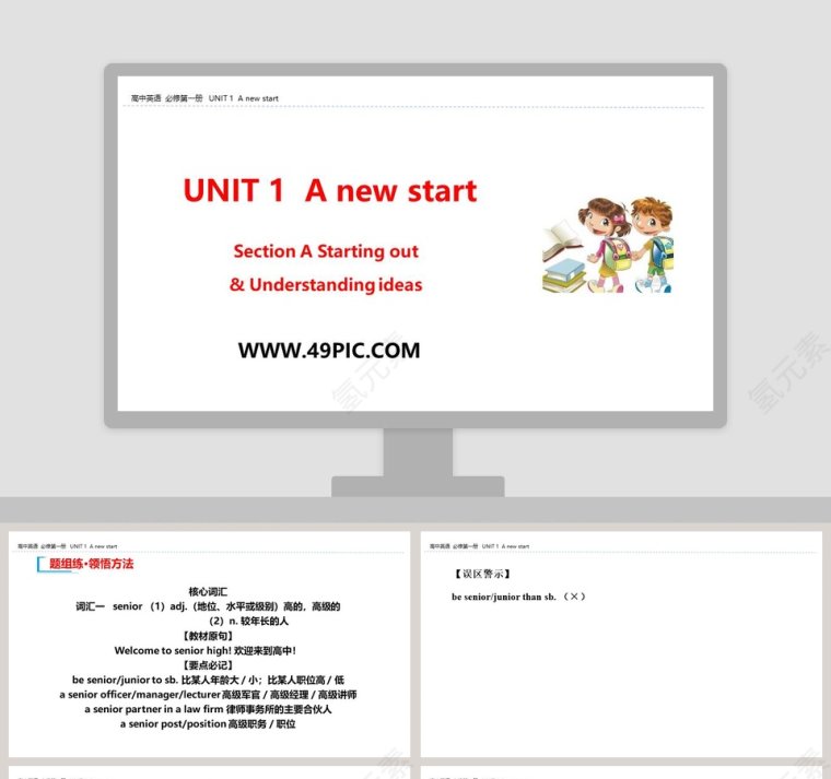 UNIT 1  A new start-Section A Starting out教学ppt课件第1张