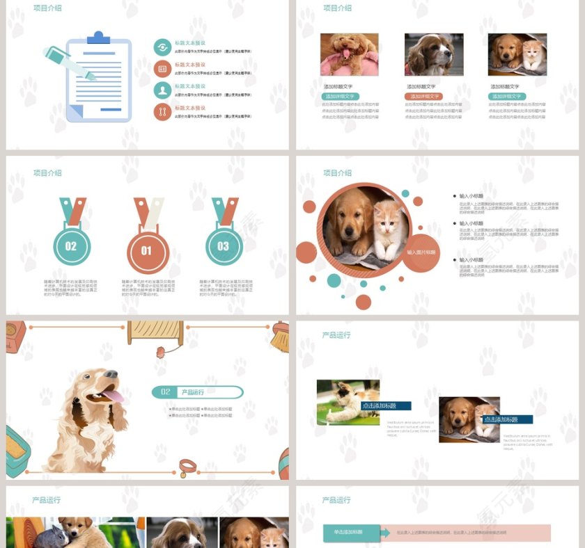 2019宠物类通用PPT模板第2张