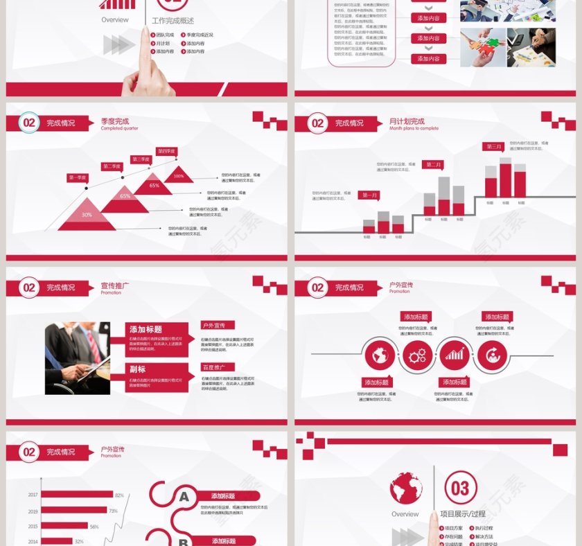 2019工作报告年度总结PPT第3张