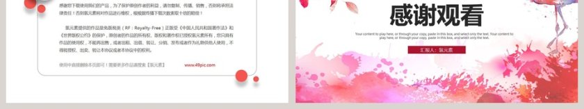 火烈鸟主题PPT第6张