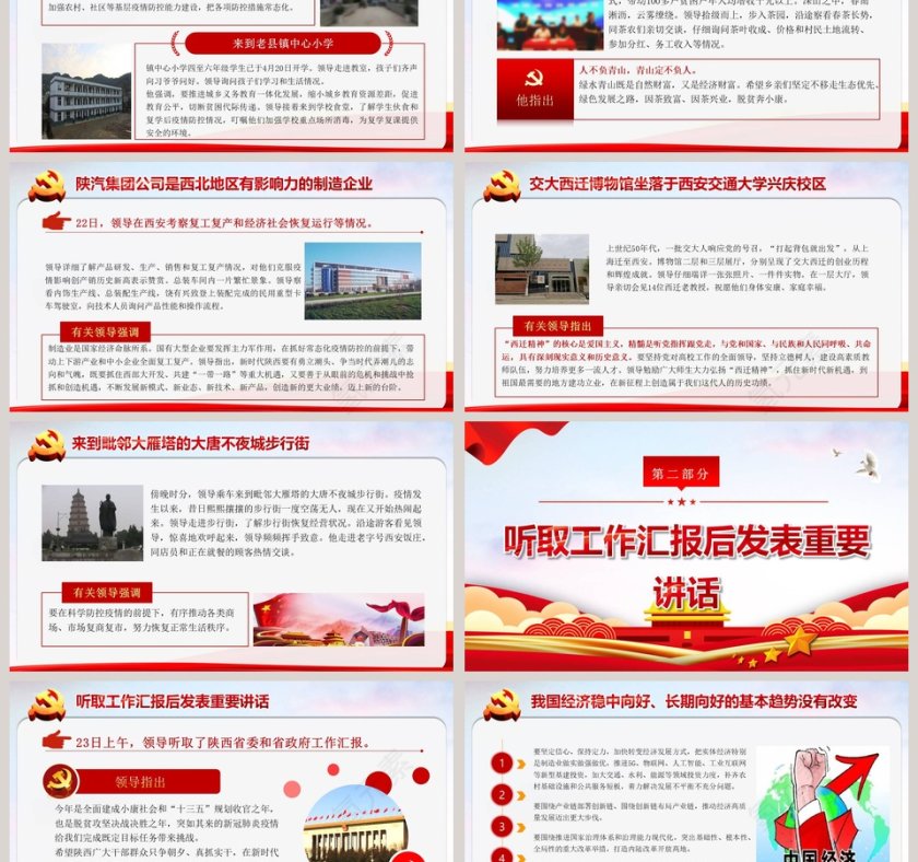 深入学习贯彻有关领导同志在陕西考察时发表的重要讲话精神PPT模板第3张