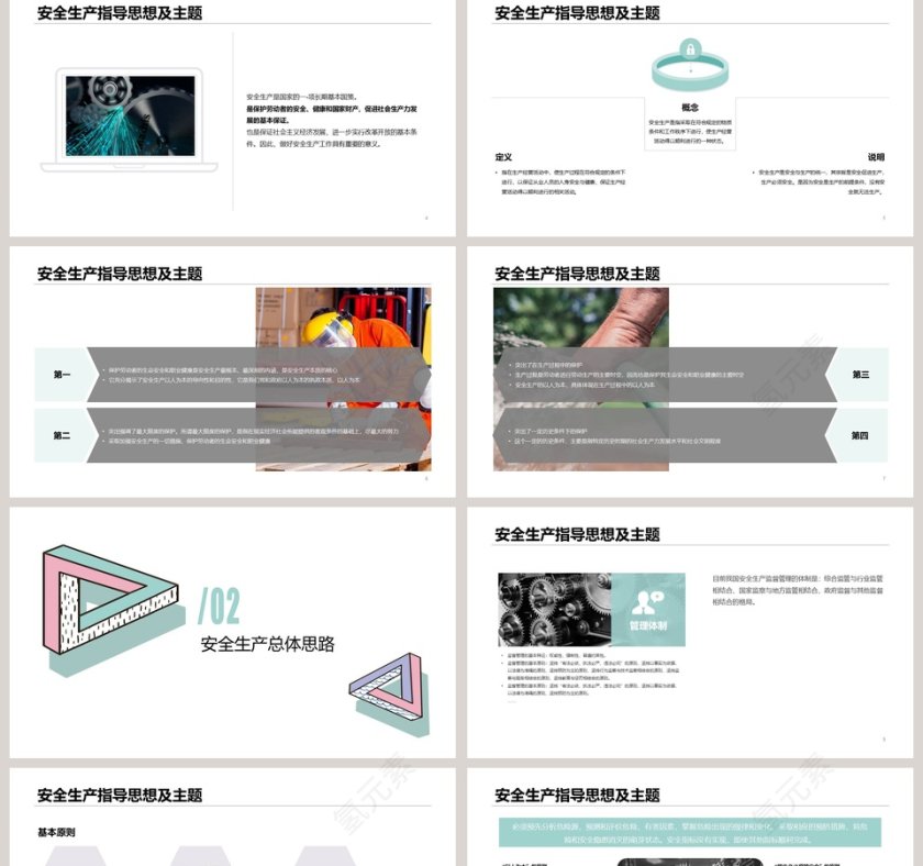 安全生产知识培训PPT模板第2张