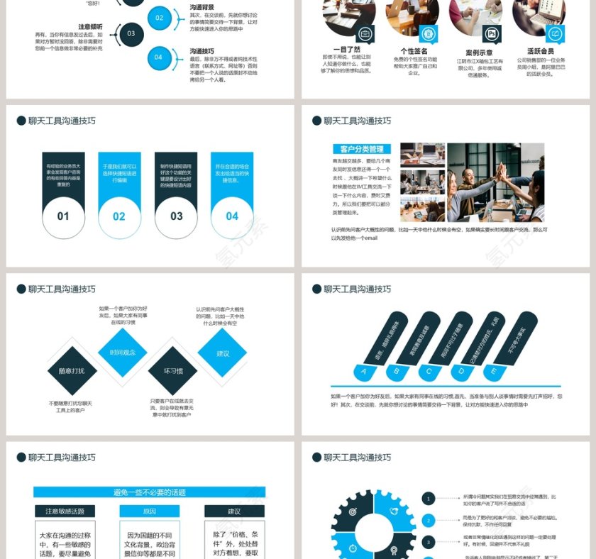 网络沟通聊天技巧培训课程PPT模板第3张