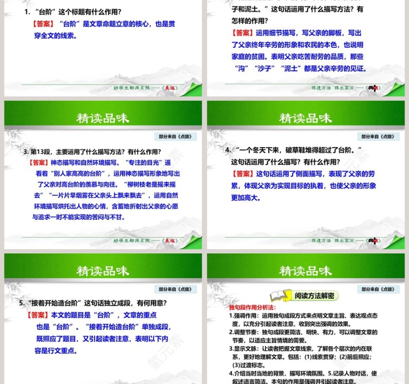 小说解读台阶语文课件PPT第5张