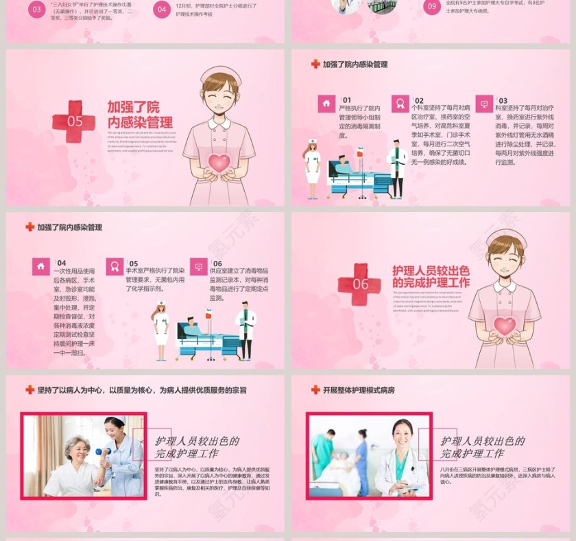 简洁时尚护士长年终述职报告PPT第4张