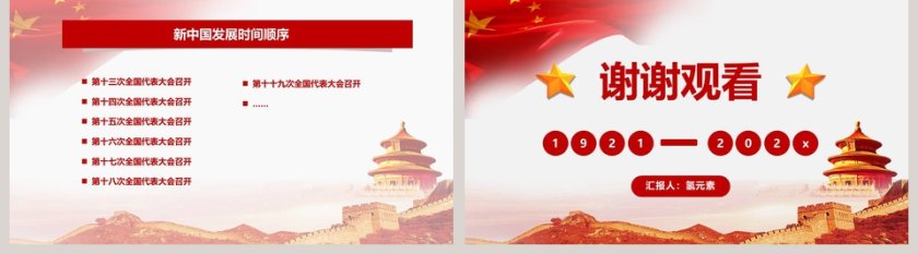 红色大气中共光辉的历程建党节第5张