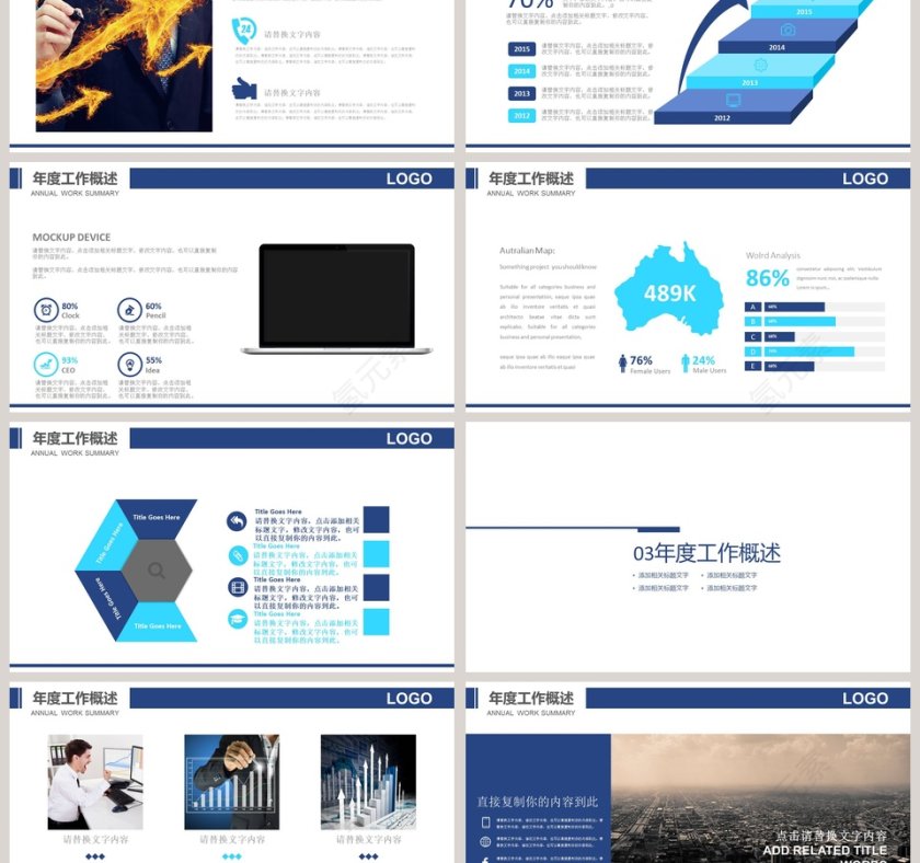 银行工作报告PPT财务PPT第3张