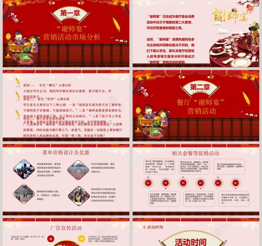 谢师宴活动策划方案喜报PPT第2张