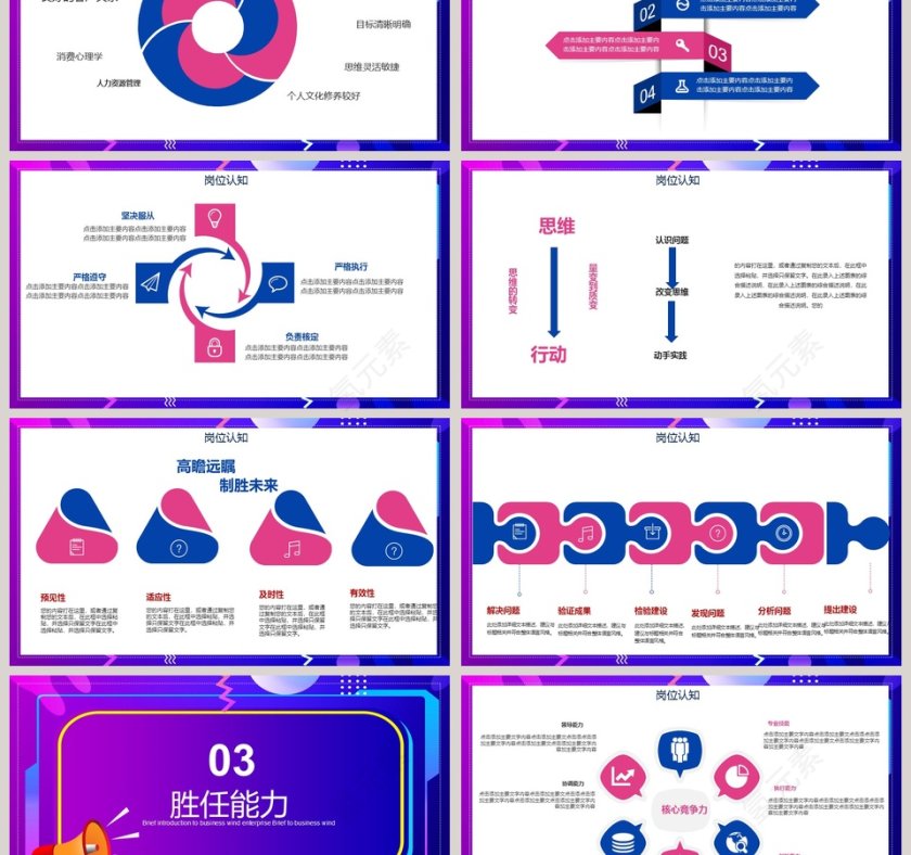 岗位竞聘团队招聘PPT模板第3张
