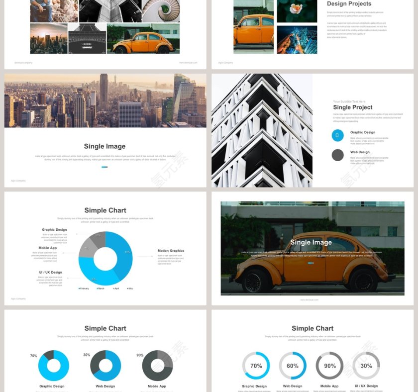 欧美简约杂志风通用模板第3张
