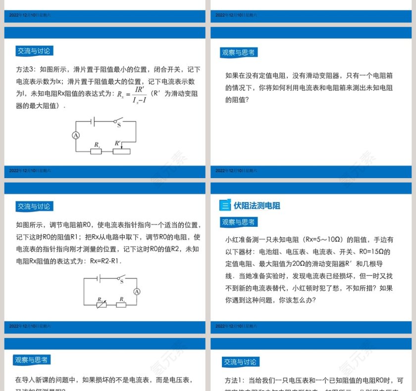第十七章欧姆定律ppt模板免费下载第4张