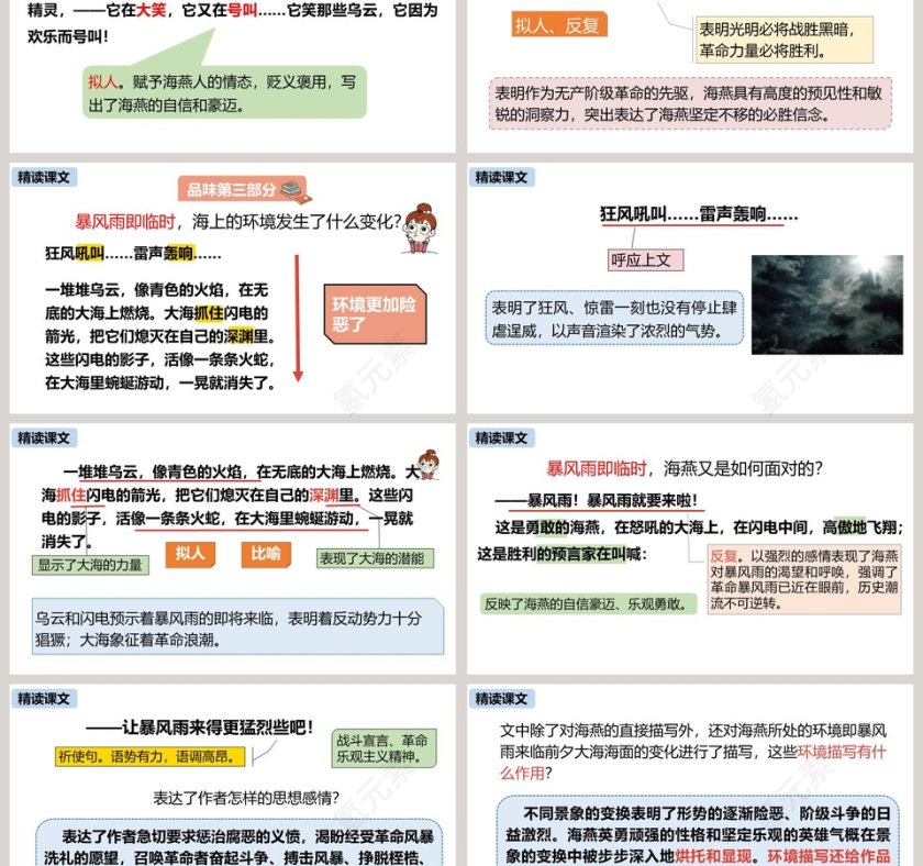 统编版九年级语文下册海燕语文课件PPT第3张