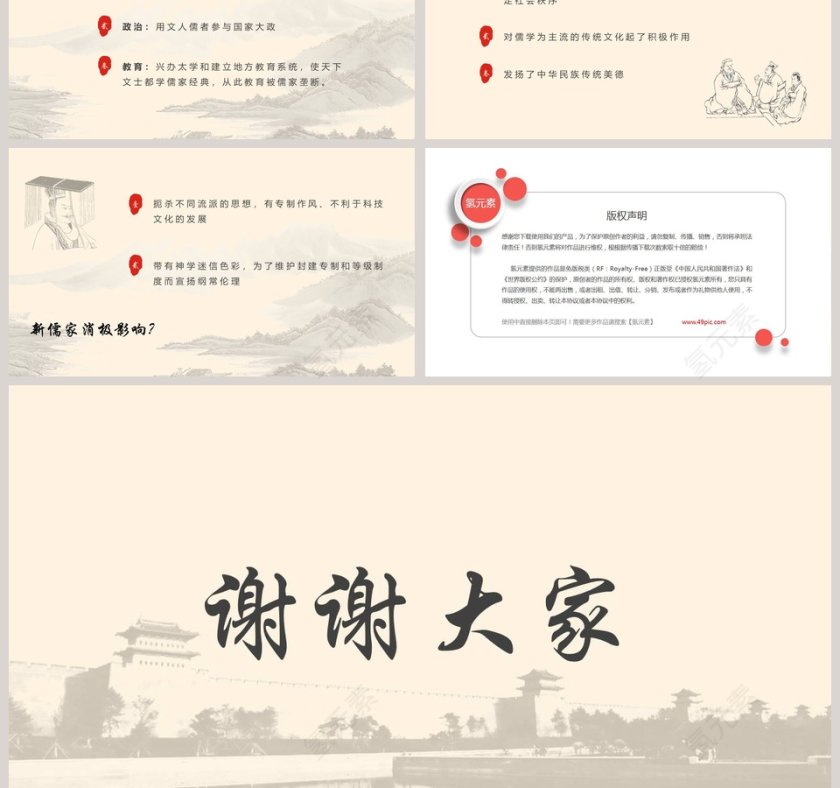 历史课件罢黜百家独尊儒术第3张