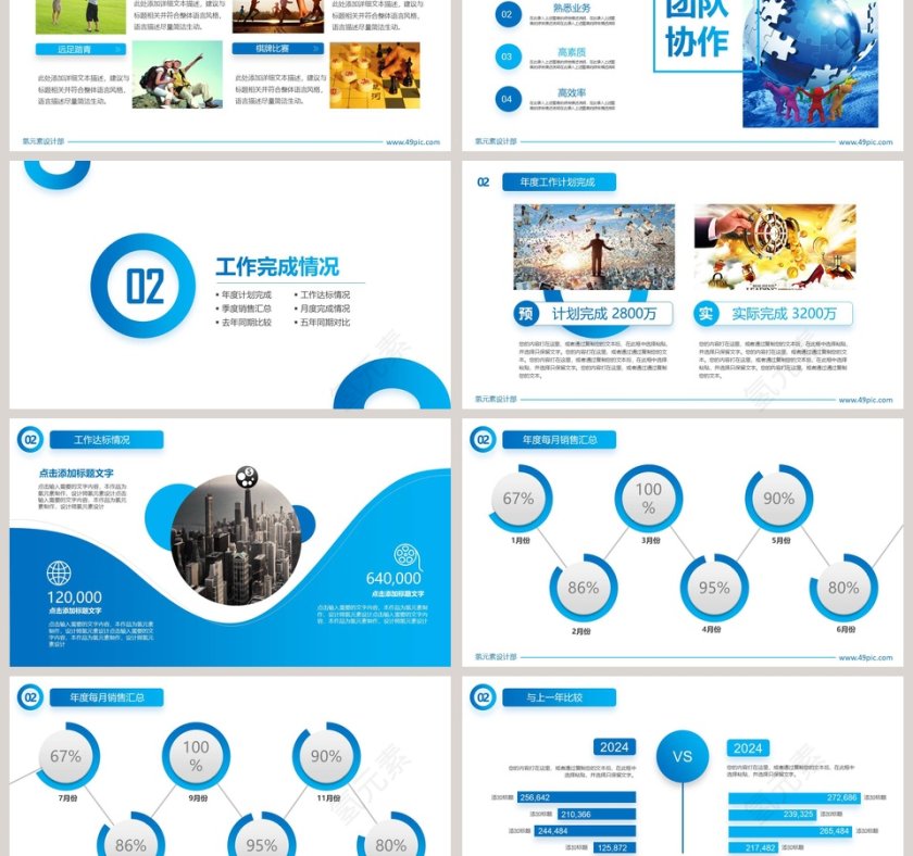 部门月会报告工作总结ppt第3张