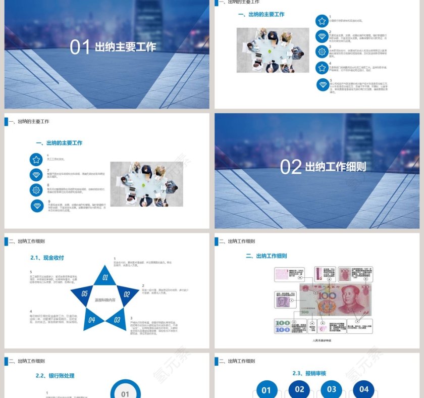 财务部出纳工作年终总结PPT第2张